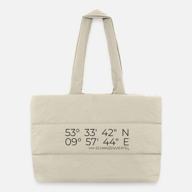 Coordinates Schanzenviertel Hamburg Puffer Shopping Bag