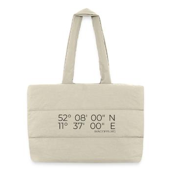 Coordonnées Magdebourg - Sac shopping matelassé - blanc naturel - Devant