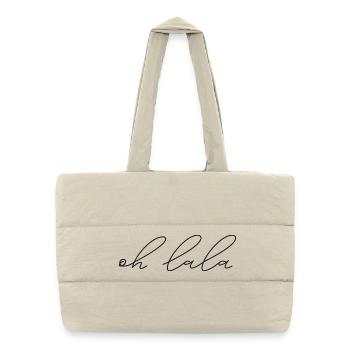 oh lala! - Puffer Shopping Bag - natural - Front