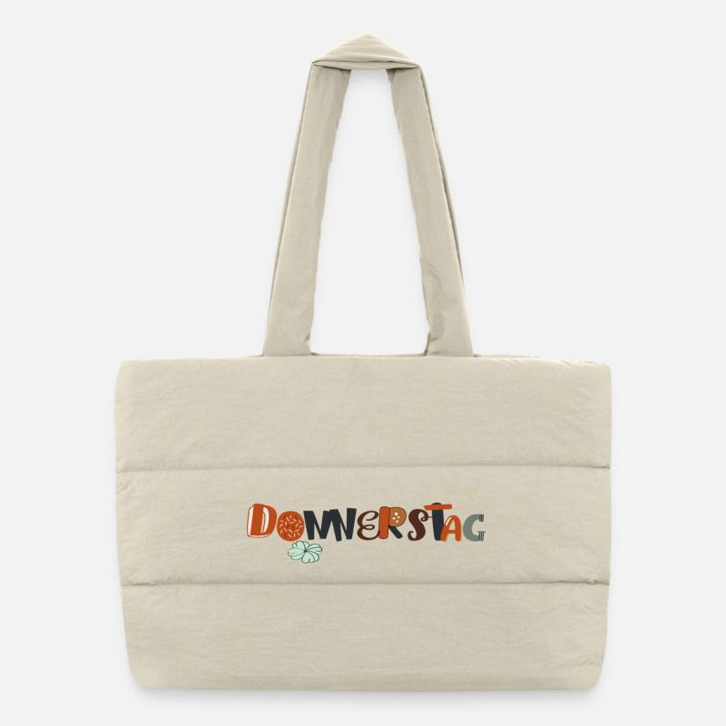 Jeudi en semaine Sac shopping matelassé
