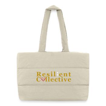 Resilient Collective Logo - Puffer Shopping Bag - natural - Front