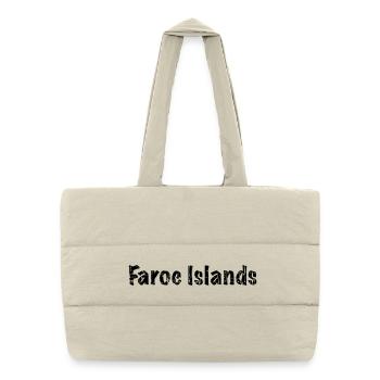 Faroe Islands - Puffer-Einkaufstasche - Naturweiß - Vorne