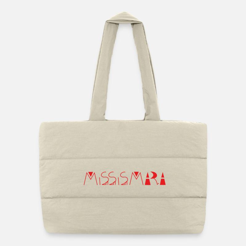 Missismara rot Puffer-Einkaufstasche