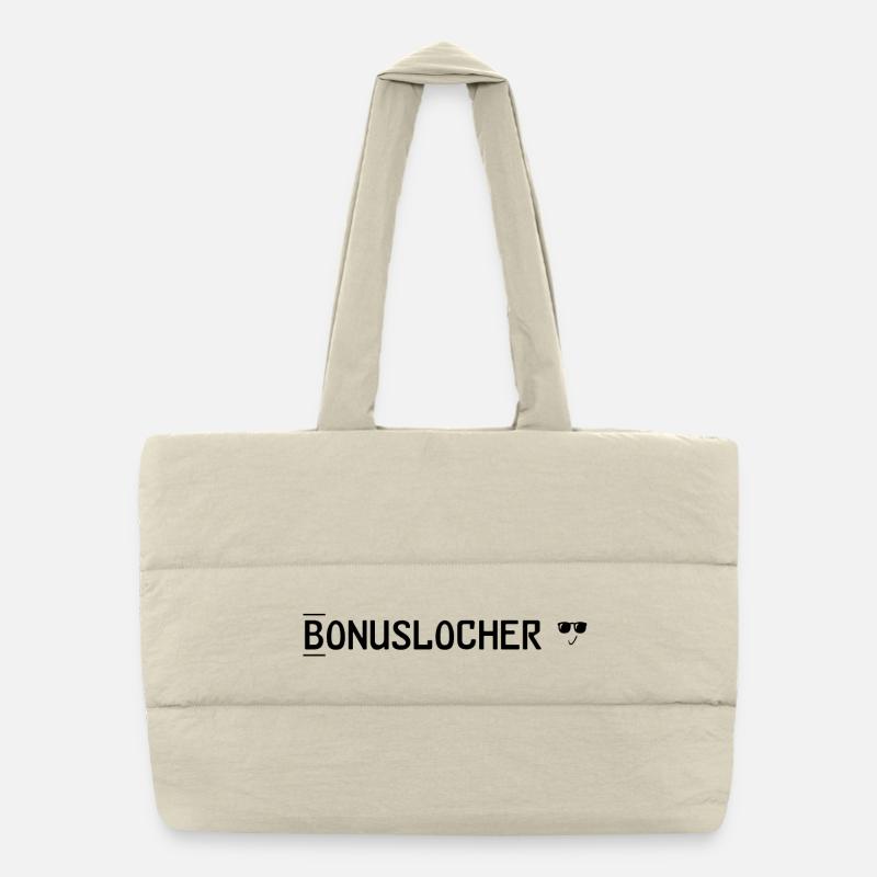 Bonus holes Puffer Shopping Bag