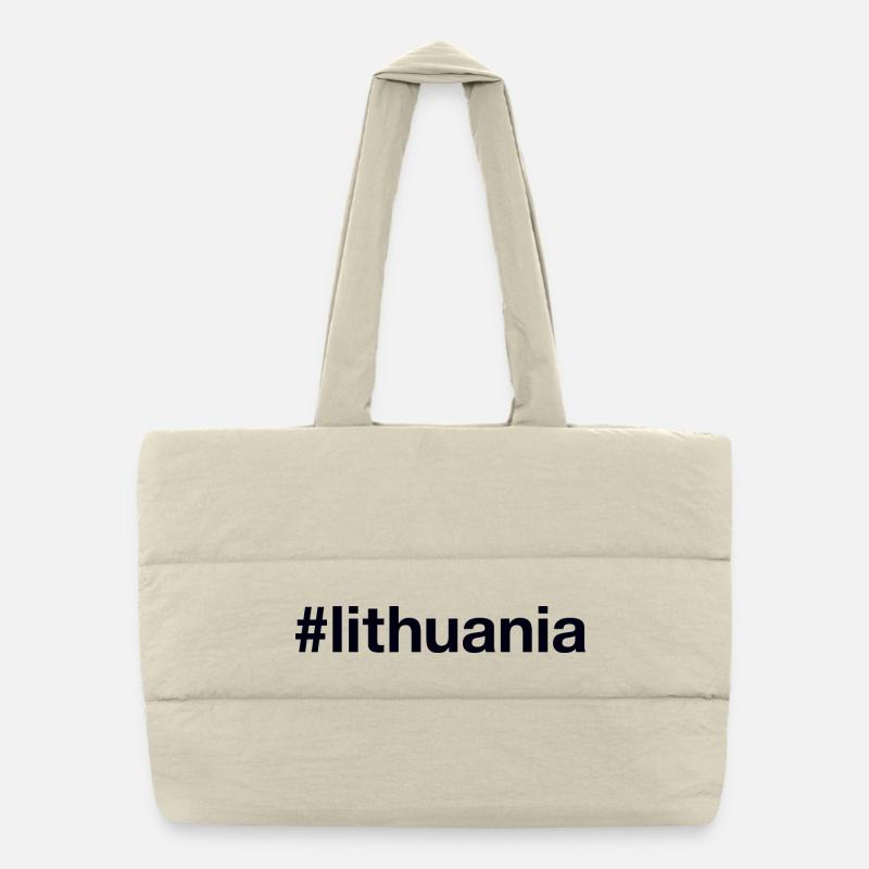 LITHUANIA Hashtag Puffer-Einkaufstasche