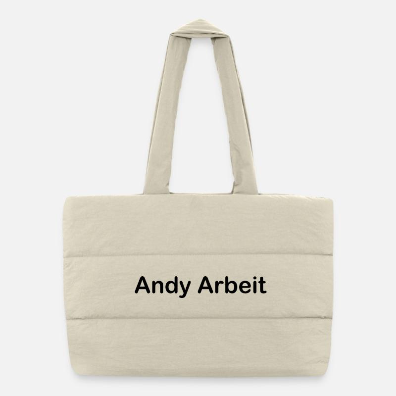 Andy Arbeit Puffer-Einkaufstasche