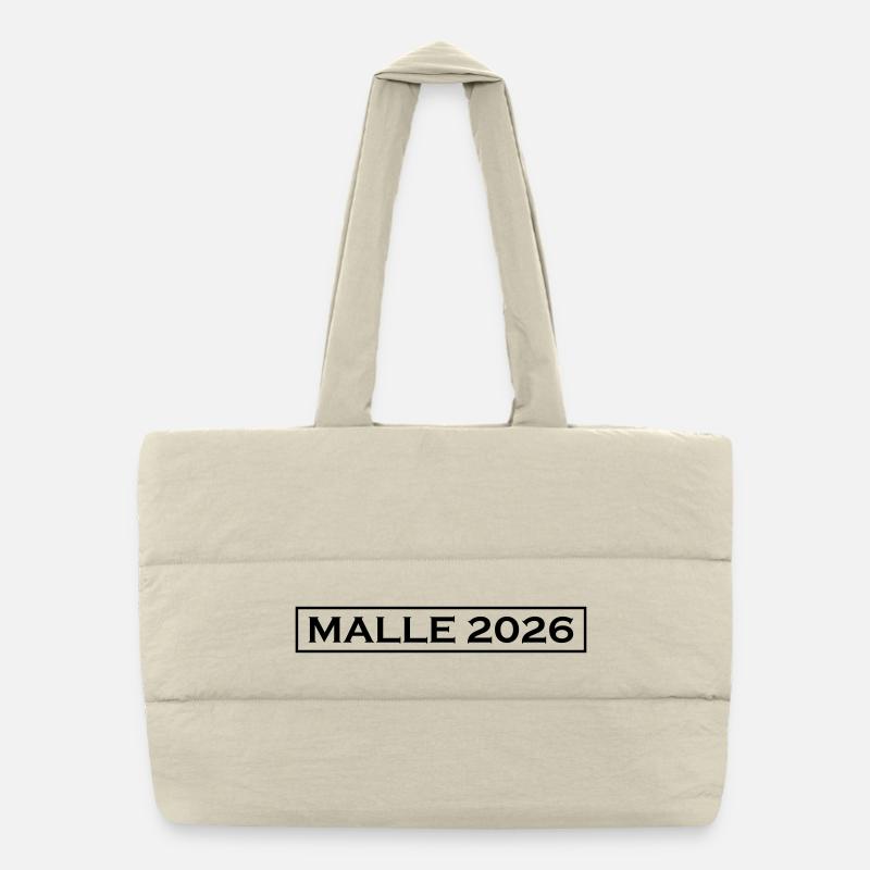Vacances à Malle 2026 Sac shopping matelassé