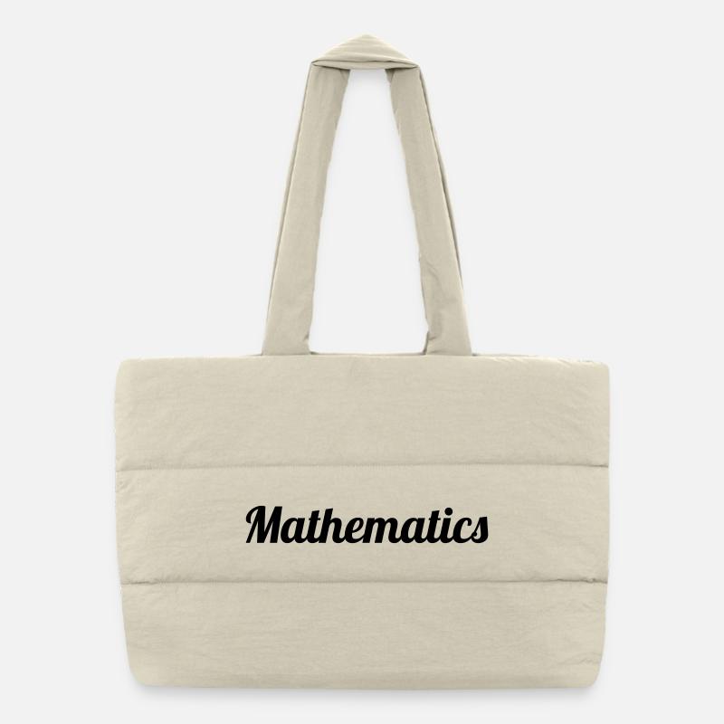 Mathematics Puffer Shopping Bag