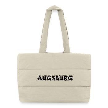 Augsburg - Puffer-Einkaufstasche - Naturweiß - Vorne