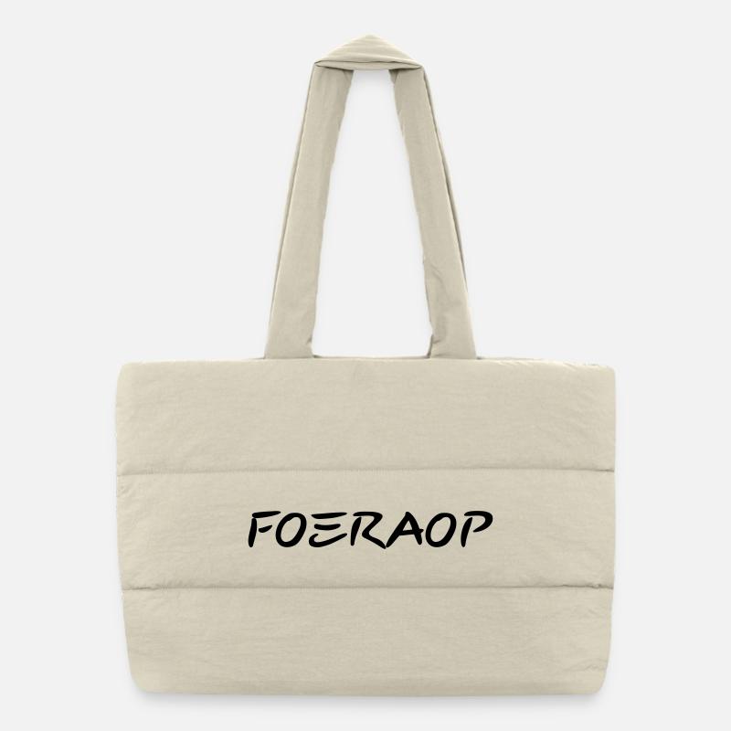 Foeraop - Antwerpener Dialekt Puffer-Einkaufstasche