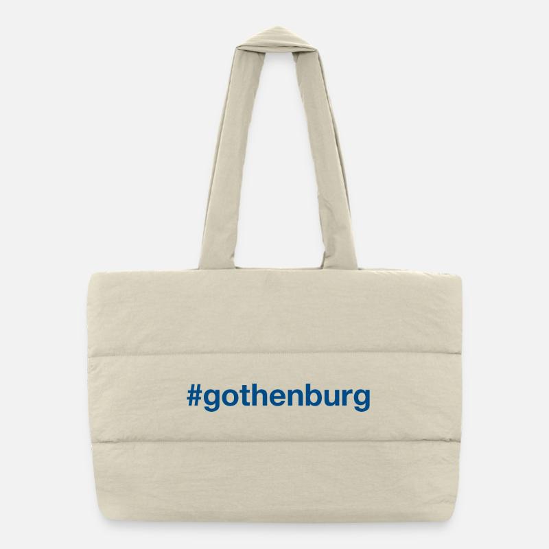 GOTHENBURG Hashtag Puffer Shopping Bag