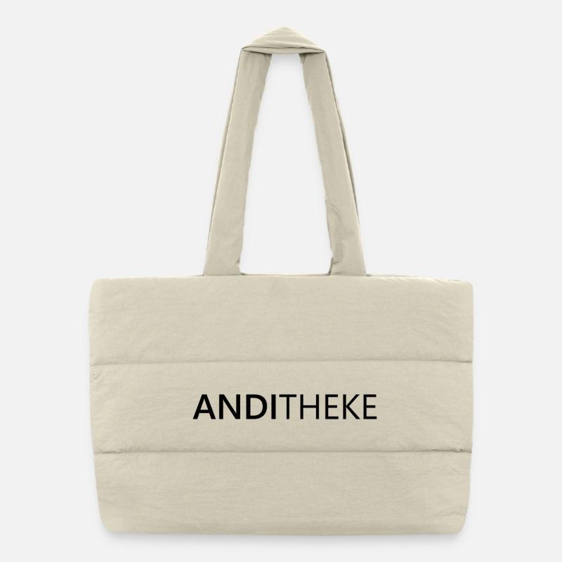AndiTheke – Witziges Geschenk Andreas, Andi & Andy Puffer-Einkaufstasche