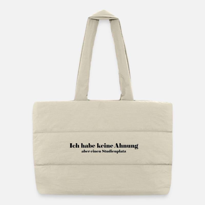Lieu d’étude Sac shopping matelassé