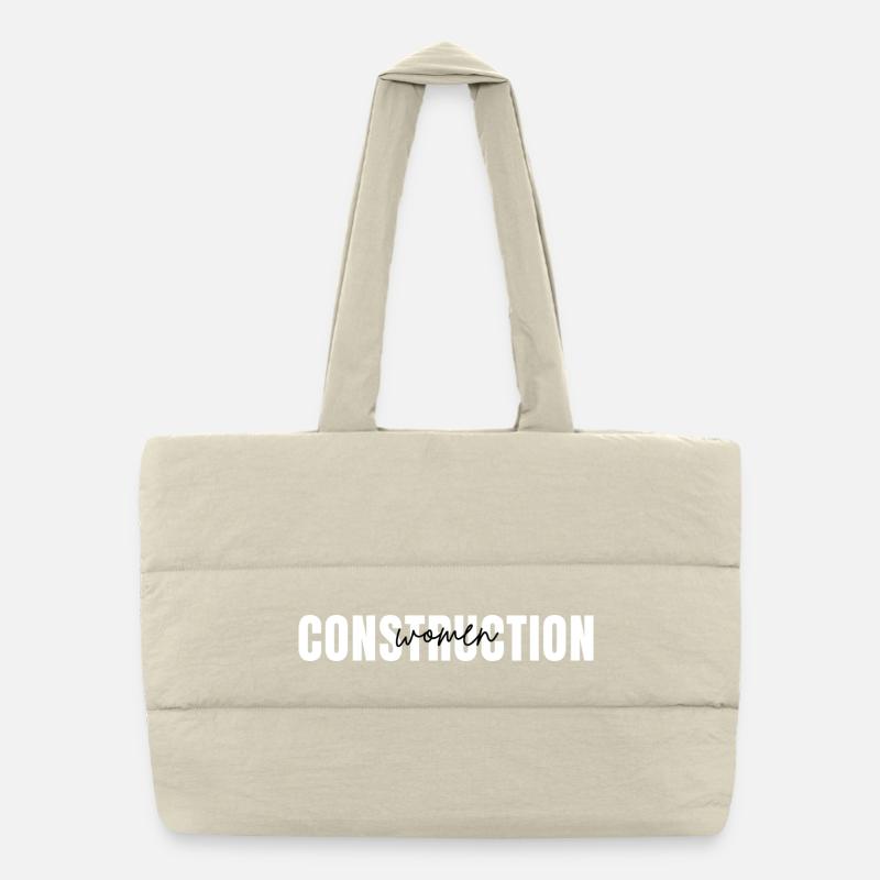 Women in Construction/Engineering Graduation Gift  Puffer Shopping Bag