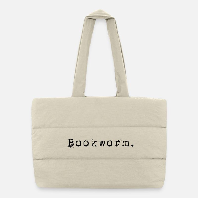 Bookworm Books Bookworm Puffer Shopping Bag