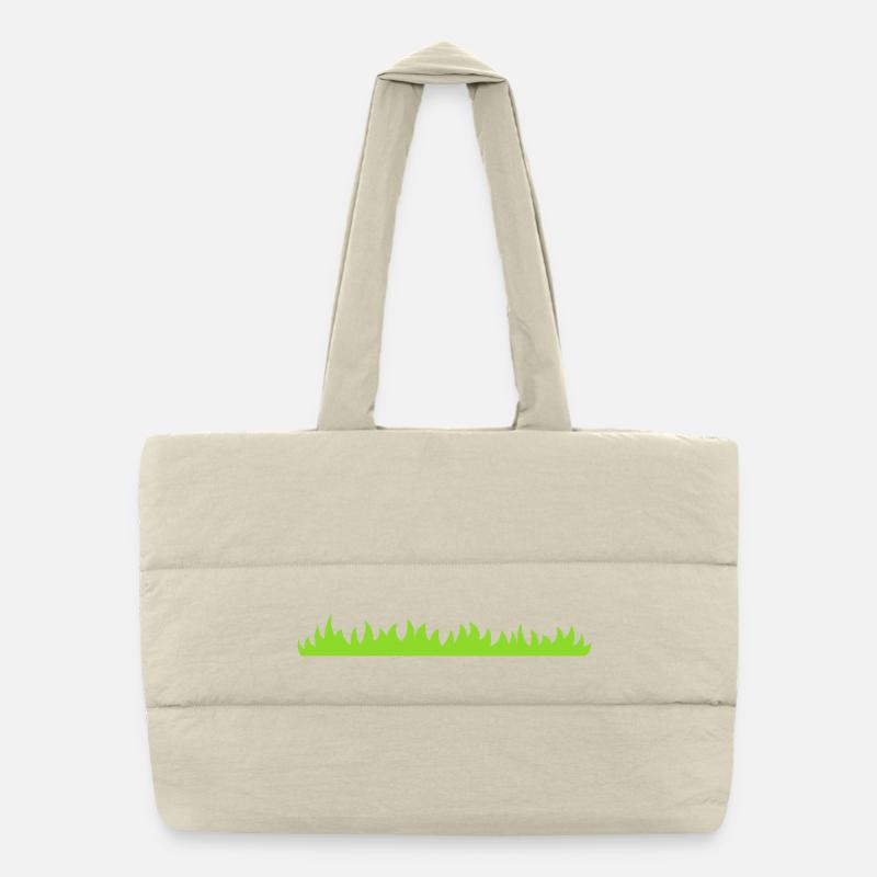 Grass or lawn Puffer Shopping Bag