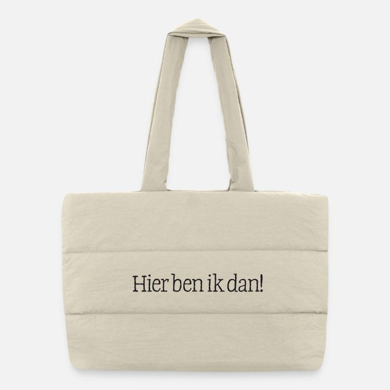 07 Here I am! Puffer Shopping Bag