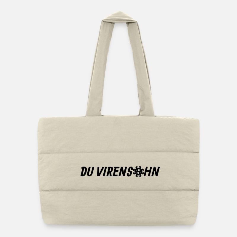 Fils d’un virus Sac shopping matelassé