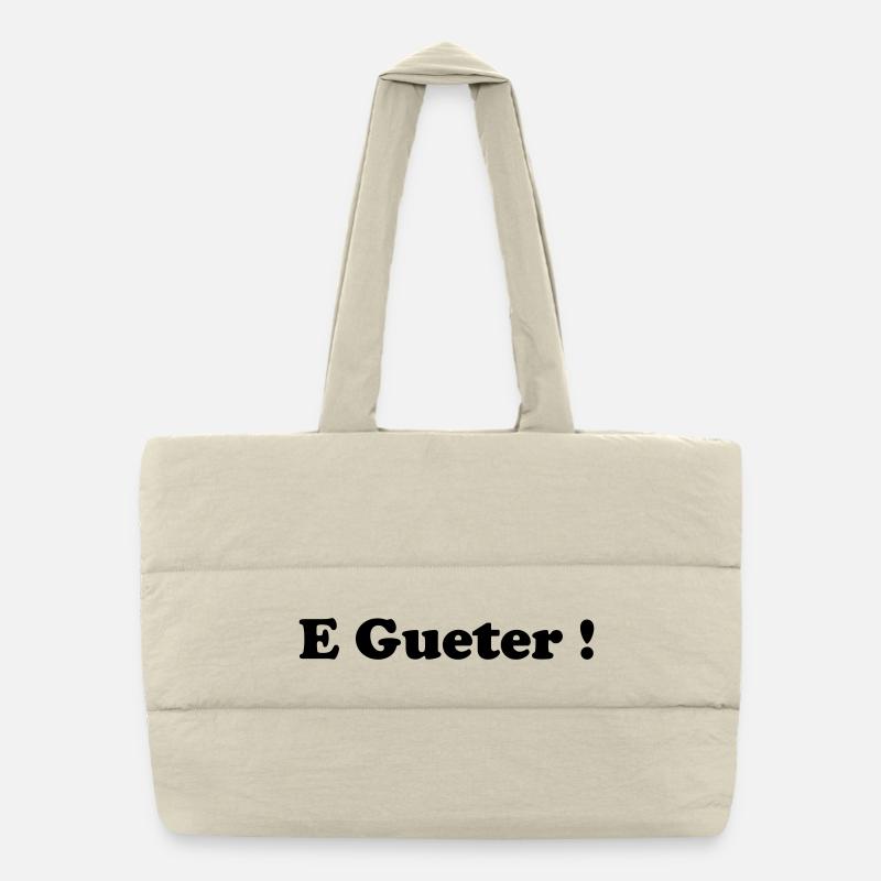 E_gueter_logo Sac shopping matelassé
