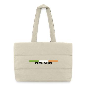 flag Ireland flag - Puffer Shopping Bag - natural - Front