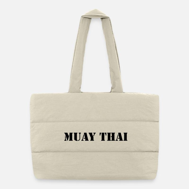MUAY THAI Puffer-Einkaufstasche