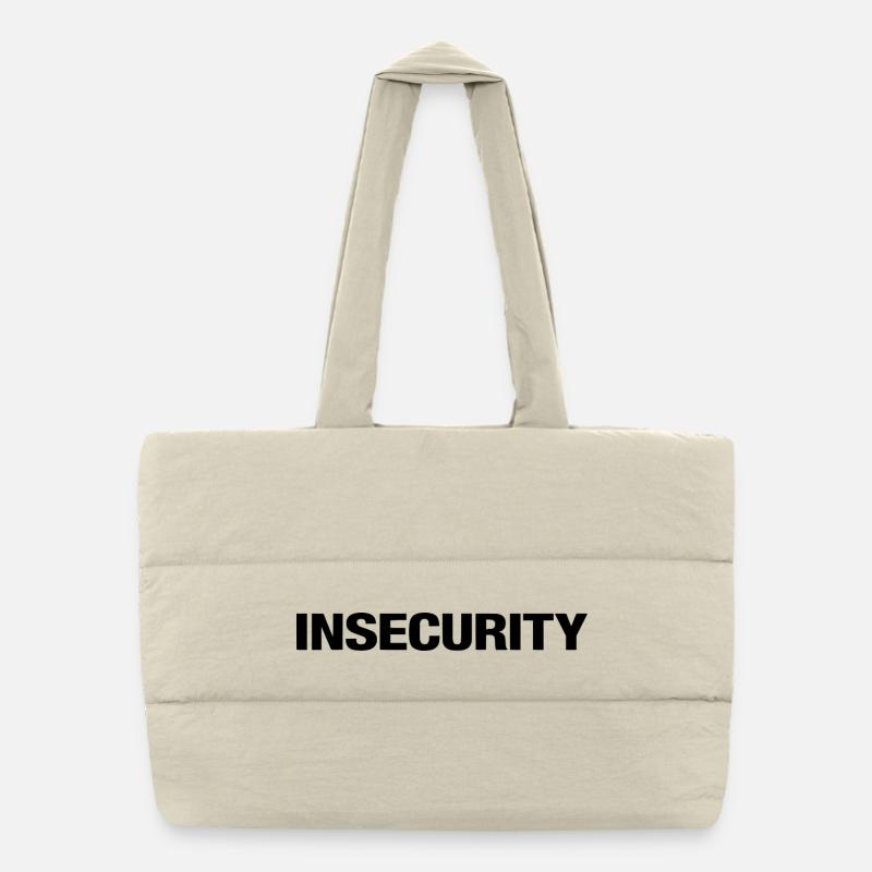 INSECURITY – Minimalist Uniform Style Statement Puffer-Einkaufstasche