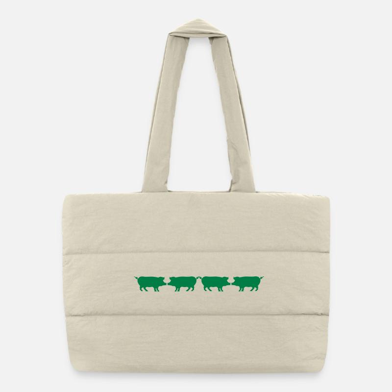 Cochons Sac shopping matelassé