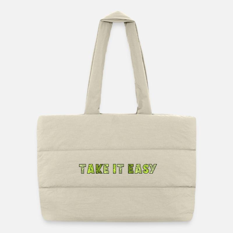 Take It Easy Puffer-Einkaufstasche