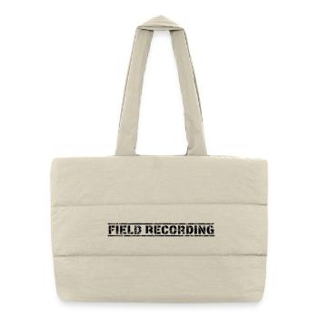 Field Recording - Puffer Shopping Bag - natural - Front