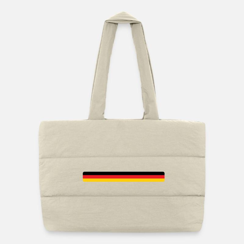 Drapeau Allemand - Allemagne Sac shopping matelassé