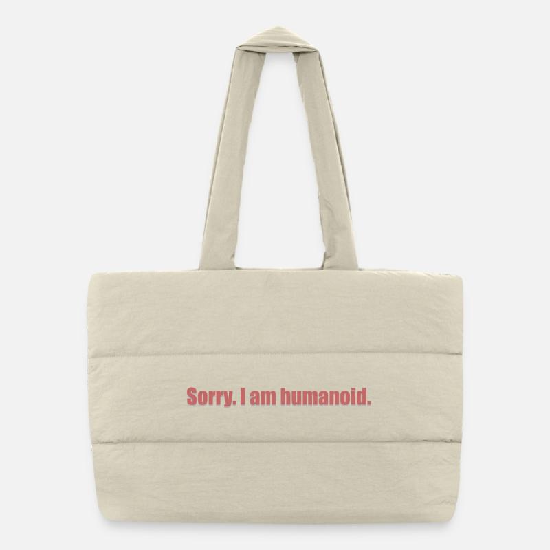 désolé, je suis humanoid_grey_shad Sac shopping matelassé