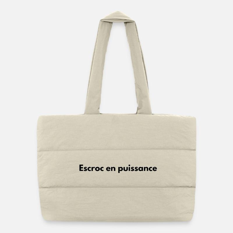 Escroc en puissance Sac shopping matelassé