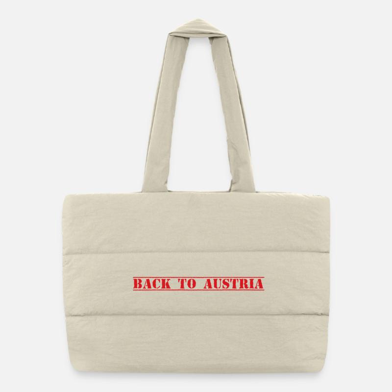 Austria Osterreich Puffer Shopping Bag