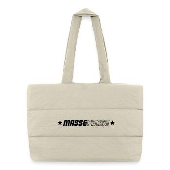 Phase de masse - Sac shopping matelassé - blanc naturel - Devant