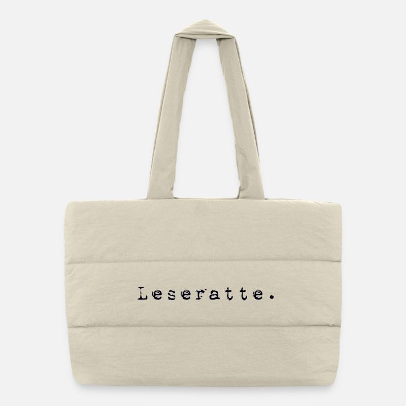 Leseratte Puffer-Einkaufstasche