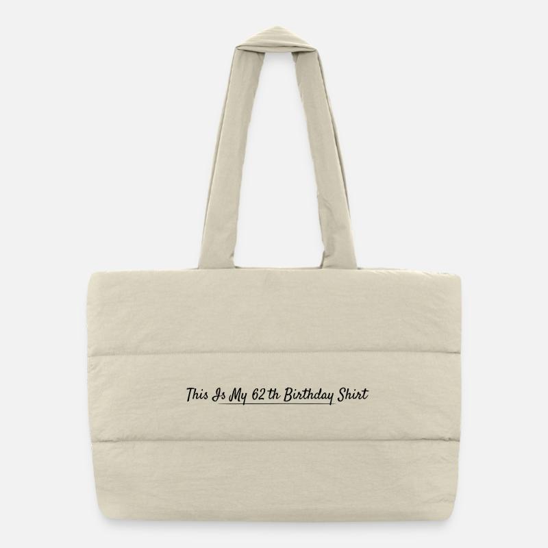 62e Anniversaire 62 ans Anniversaire Sac shopping matelassé