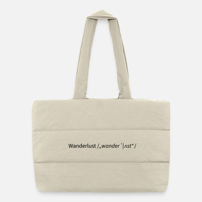 Wanderlust – The Longing for the Unknown Puffer Shopping Bag