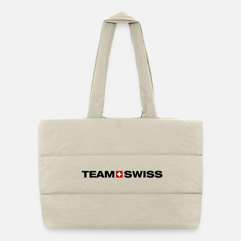 Team Schweiz Puffer-Einkaufstasche