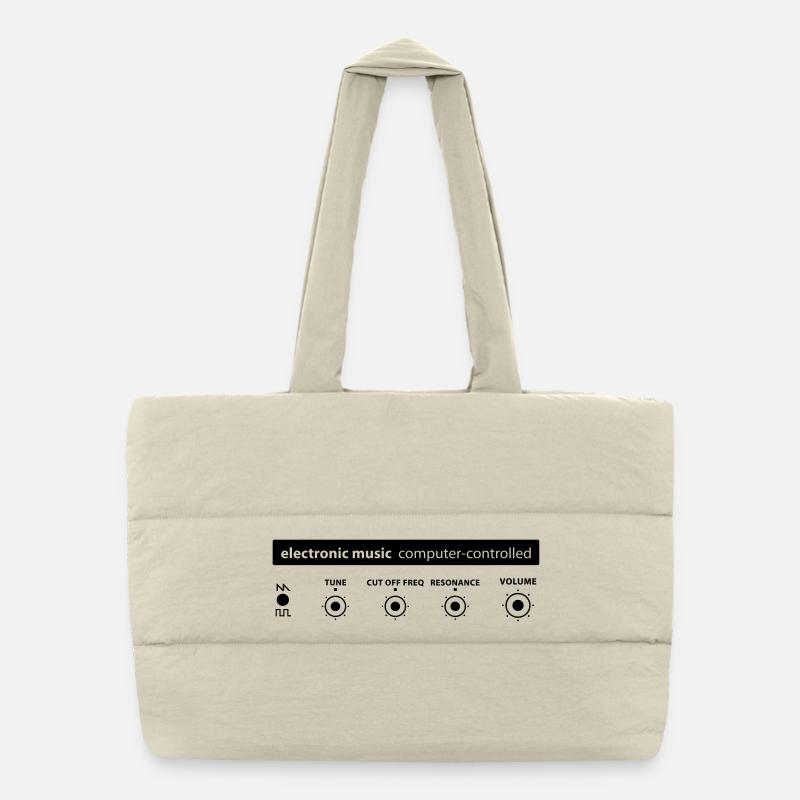 musique electronique Sac shopping matelassé