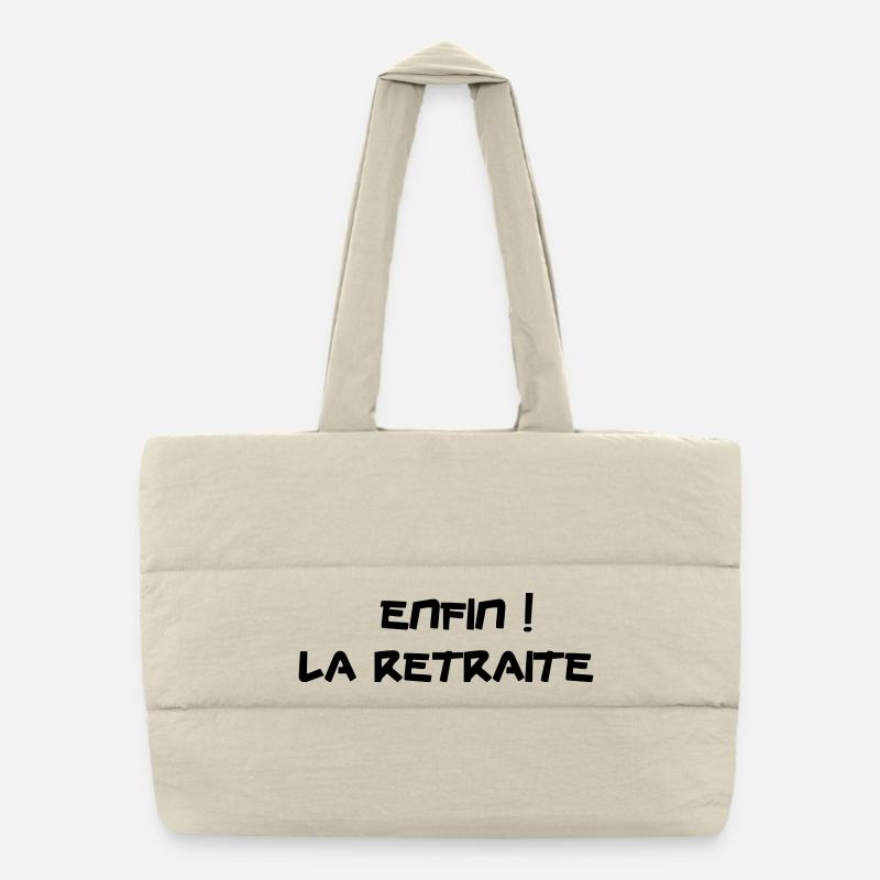 Enfin ! La Retraite Sac shopping matelassé
