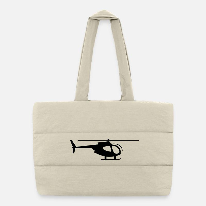 helicopter helicopter icon icon icon logo Puffer Shopping Bag