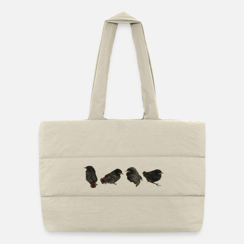 House redstart branches Puffer Shopping Bag