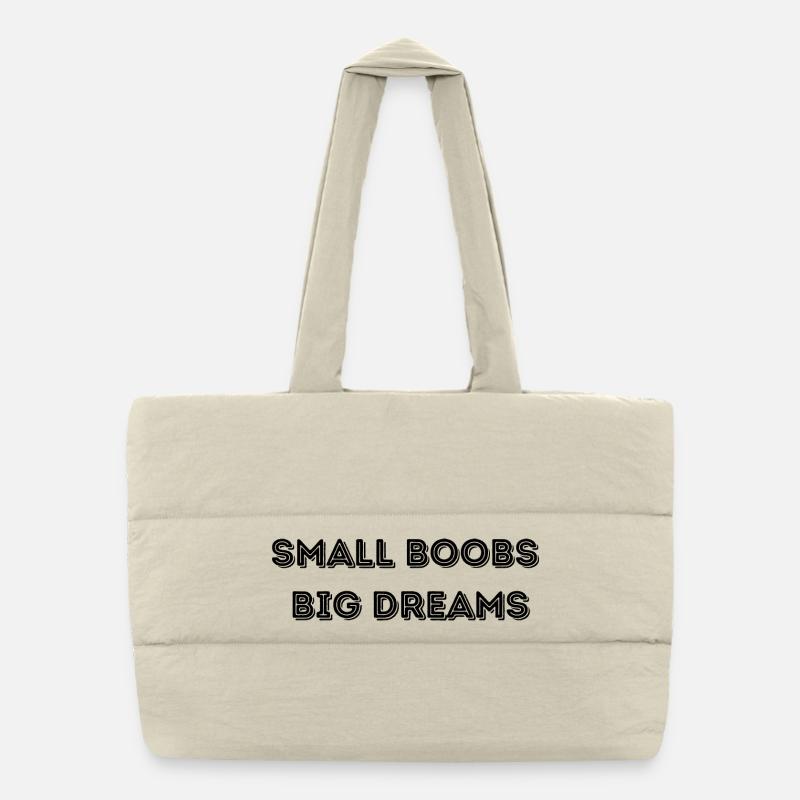 Small, big dreams Puffer Shopping Bag