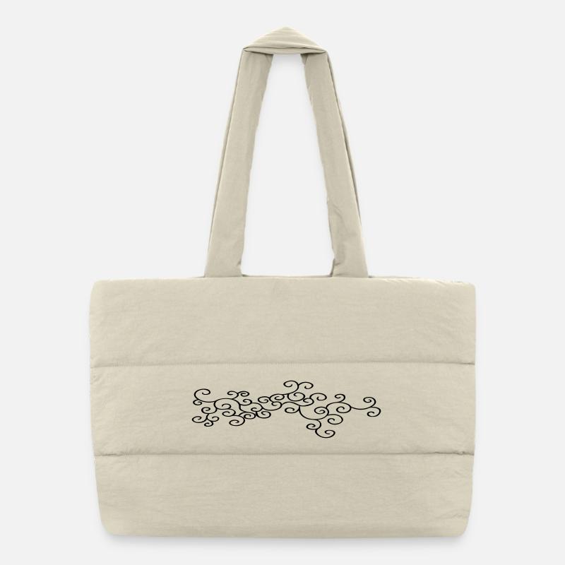 Verzierung Schmuck (Vectorgraphic) Puffer-Einkaufstasche