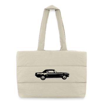 Classic Car US Car Design - Puffer Shopping Bag - natural - Front