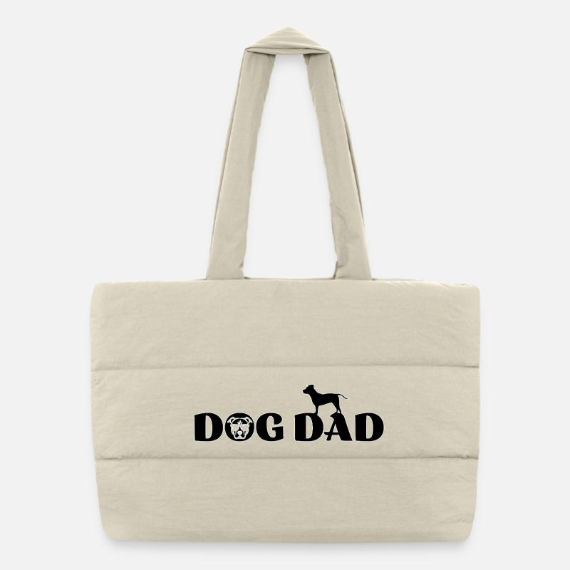 Staffy Pitbull Liebhaber Puffer-Einkaufstasche