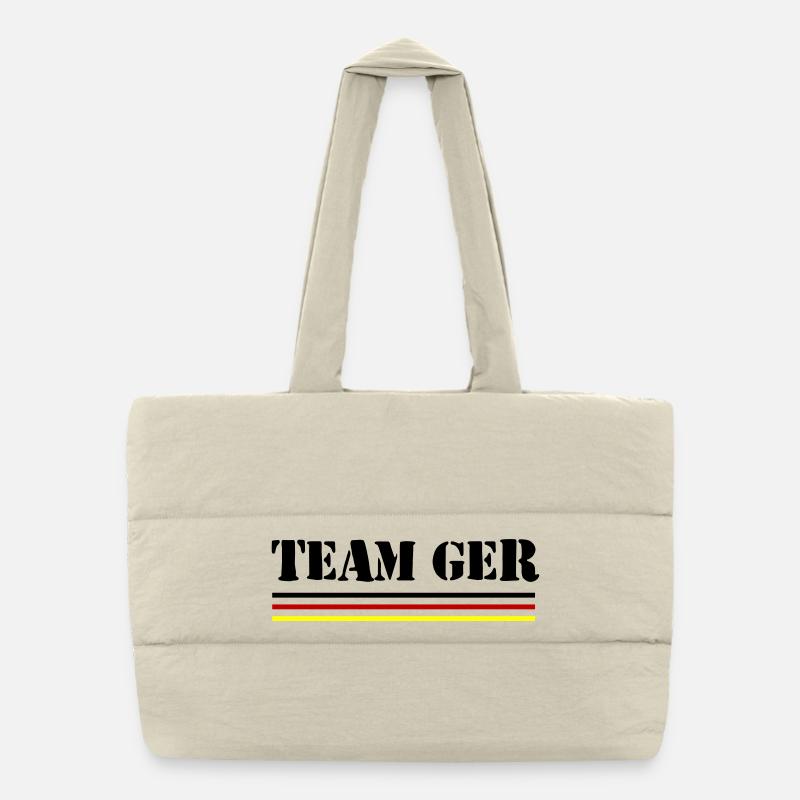 Germany Team Germany Flag Puffer Shopping Bag