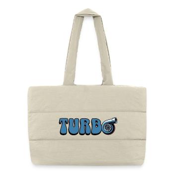 Turbo - Sac shopping matelassé - blanc naturel - Devant