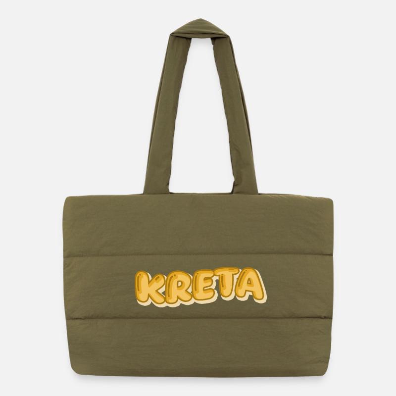 Urlaub Kreta Puffer-Einkaufstasche