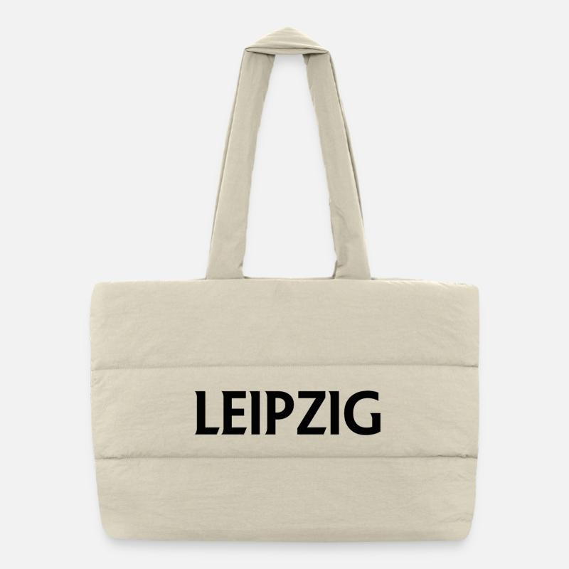 Leipzig – Allemagne Textdesign Sac shopping matelassé